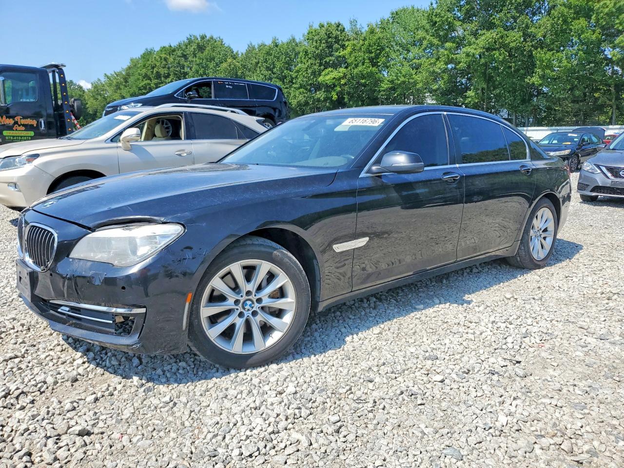 2015 Bmw 740 Lxi Black vin: WBAYF4C58FGS99315