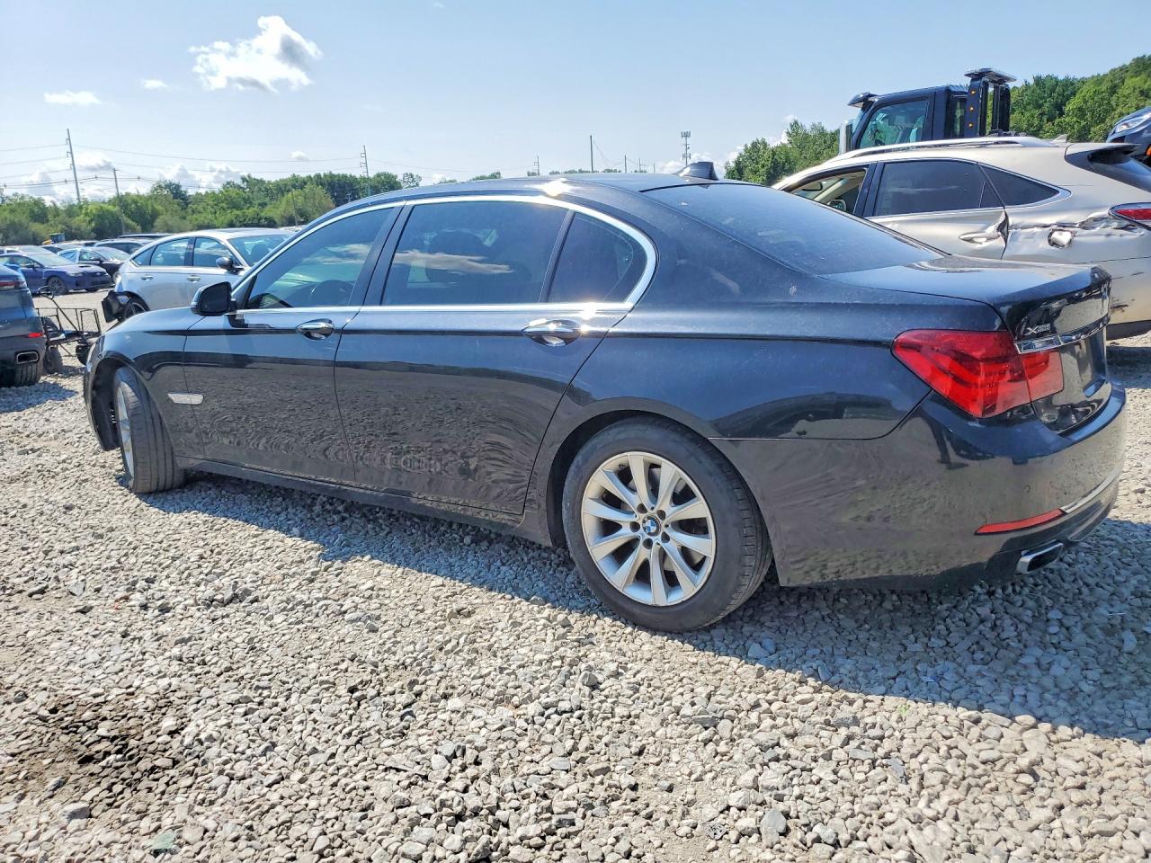 2015 Bmw 740 Lxi Black vin: WBAYF4C58FGS99315