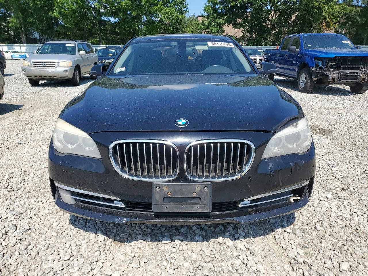 2015 Bmw 740 Lxi Black vin: WBAYF4C58FGS99315