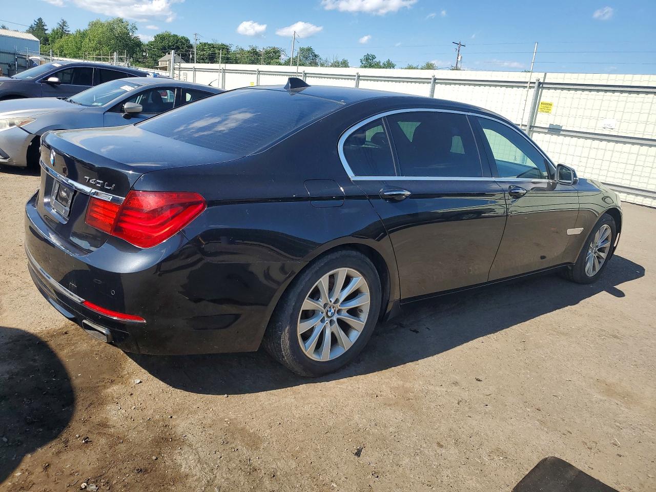 2015 Bmw 740 Lxi Black vin: WBAYF4C59FGS99467