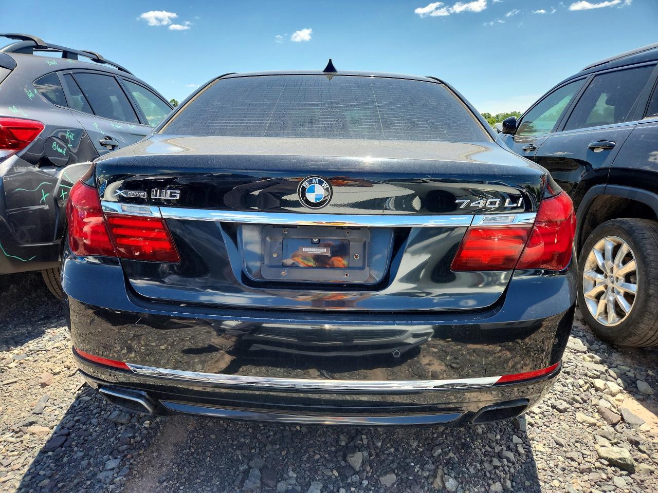 2015 Bmw 740 Lxi Black vin: WBAYF4C59FGS99467