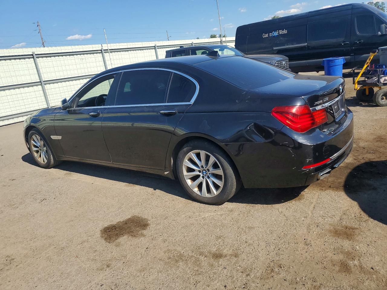 2015 Bmw 740 Lxi Black vin: WBAYF4C59FGS99467