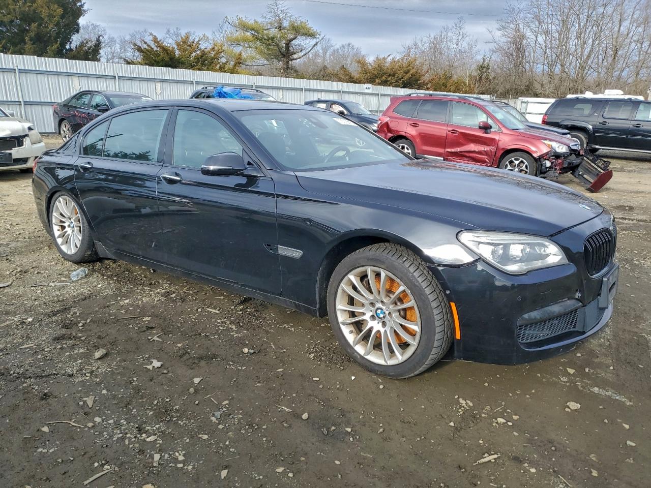 2013 Bmw 750 Lxi Black vin: WBAYF8C50DD140357