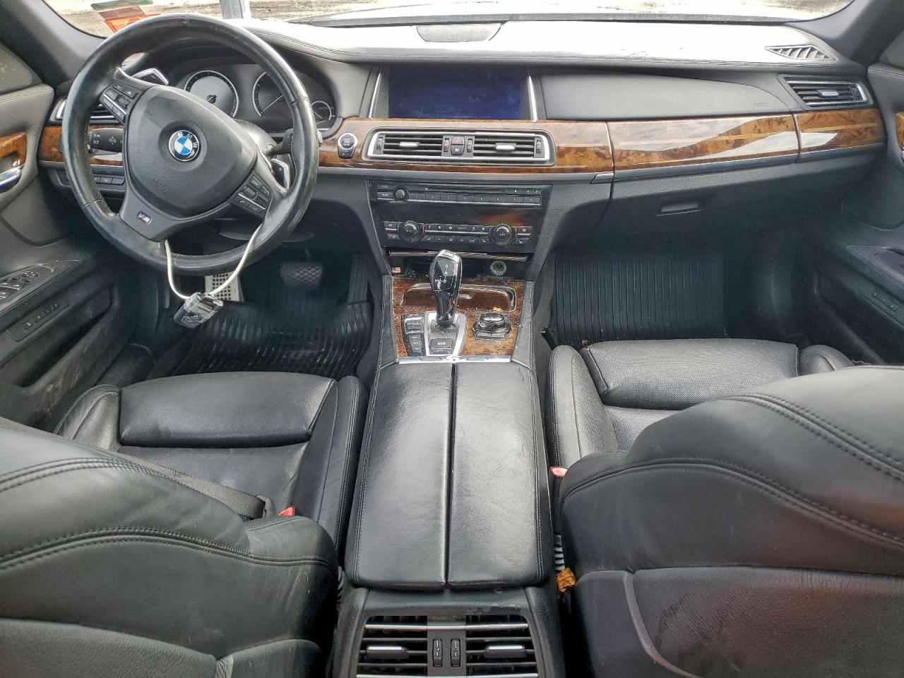 2013 Bmw 750 Lxi Black vin: WBAYF8C50DD140357