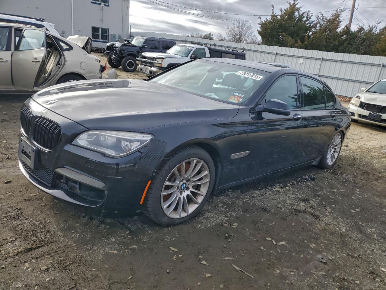 2013 Bmw 750 Lxi Black vin: WBAYF8C50DD140357