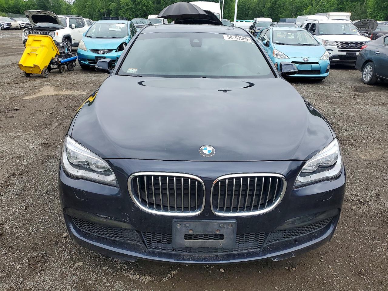 2014 Bmw 750 Lxi Black vin: WBAYF8C50ED141994