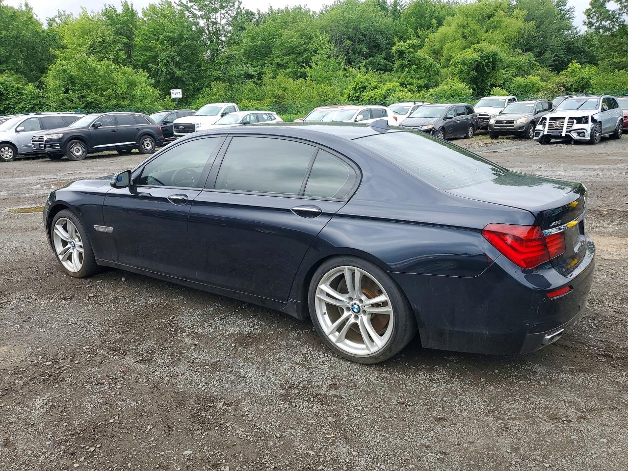 2014 Bmw 750 Lxi Black vin: WBAYF8C50ED141994