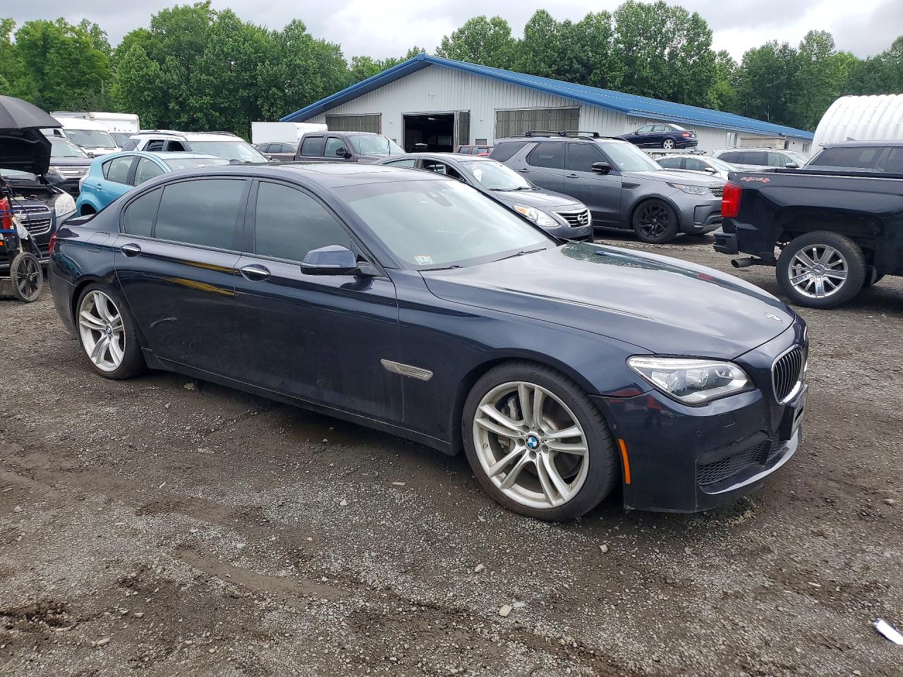 2014 Bmw 750 Lxi Black vin: WBAYF8C50ED141994