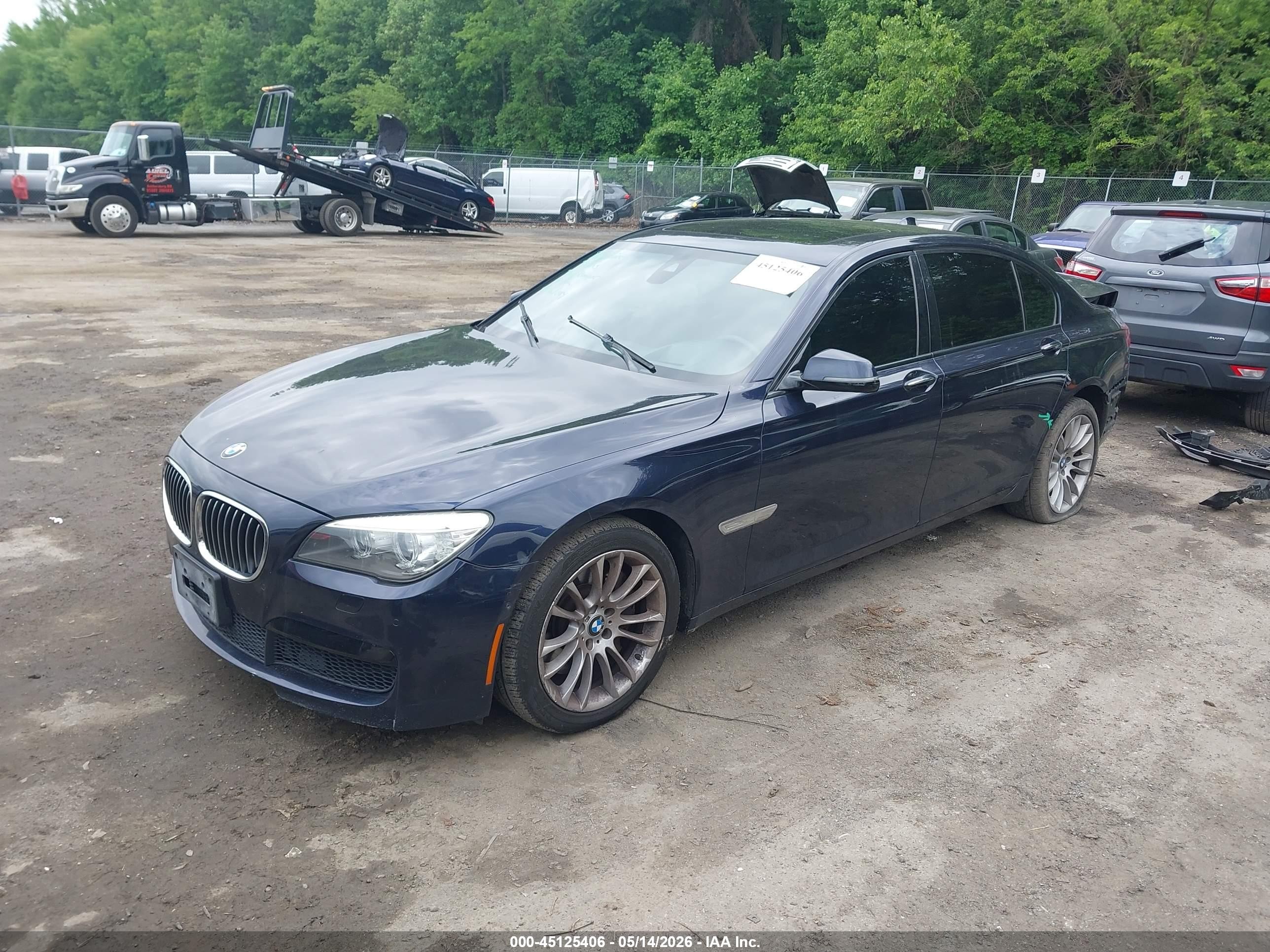 2014 Bmw Alpina B7 Xdrive Dark Blue vin: WBAYF8C50ED142000