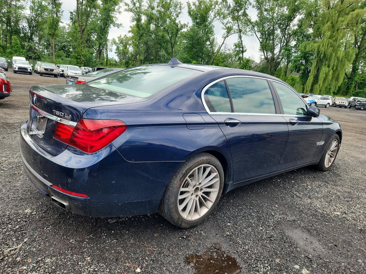 2014 Bmw 750 Lxi Blue vin: WBAYF8C50ED653271