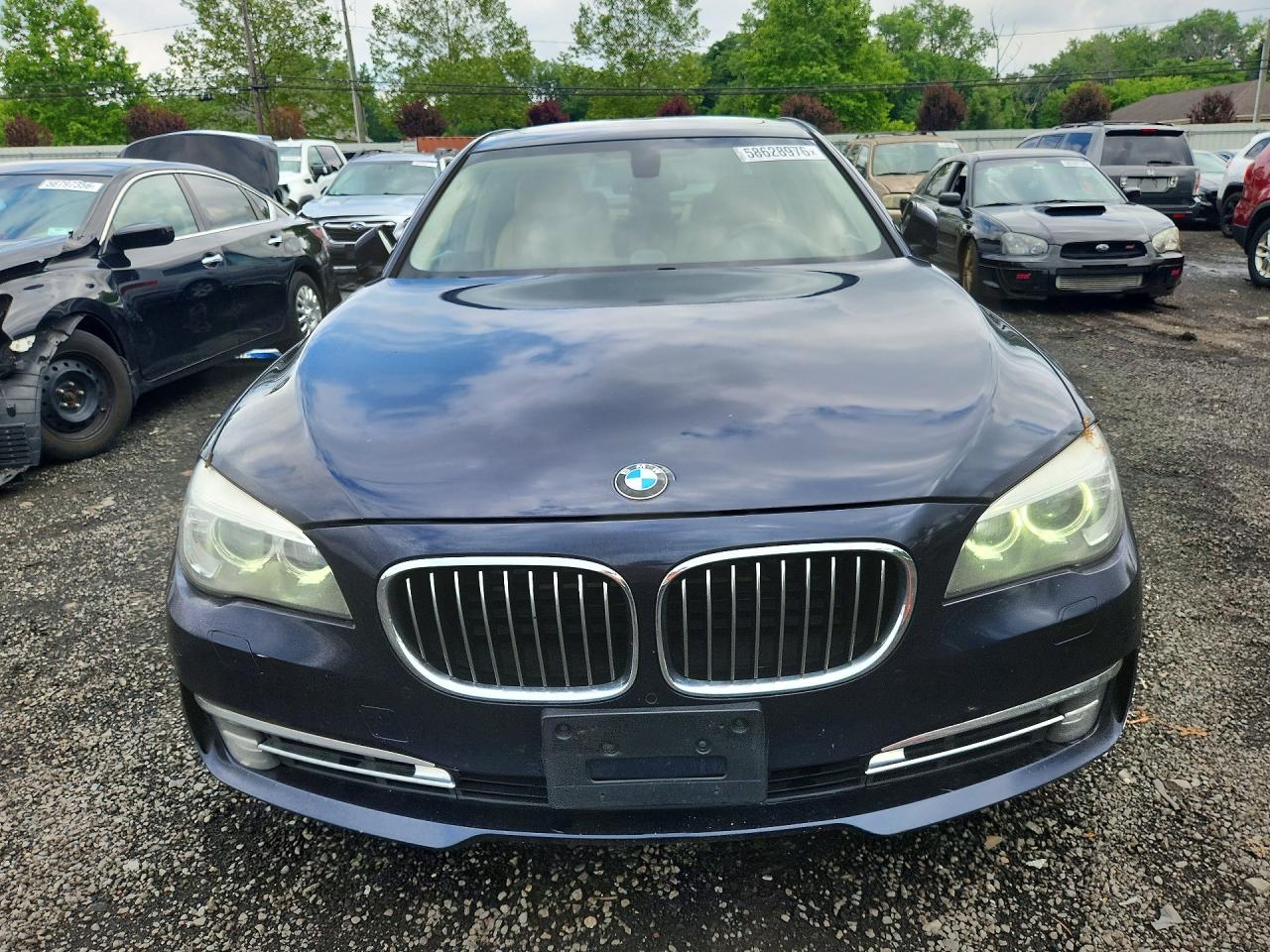 2014 Bmw 750 Lxi Blue vin: WBAYF8C50ED653271