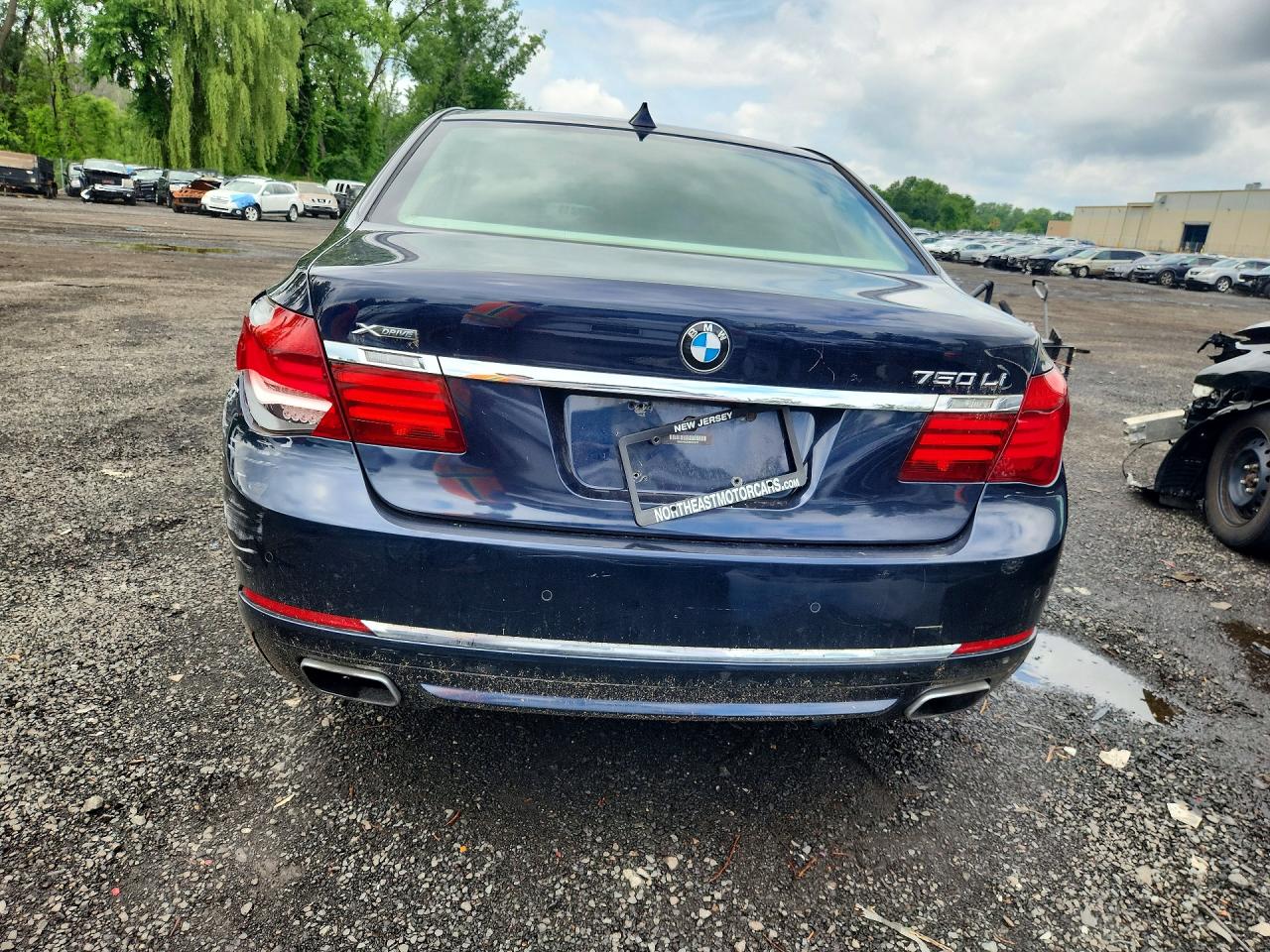 2014 Bmw 750 Lxi Blue vin: WBAYF8C50ED653271