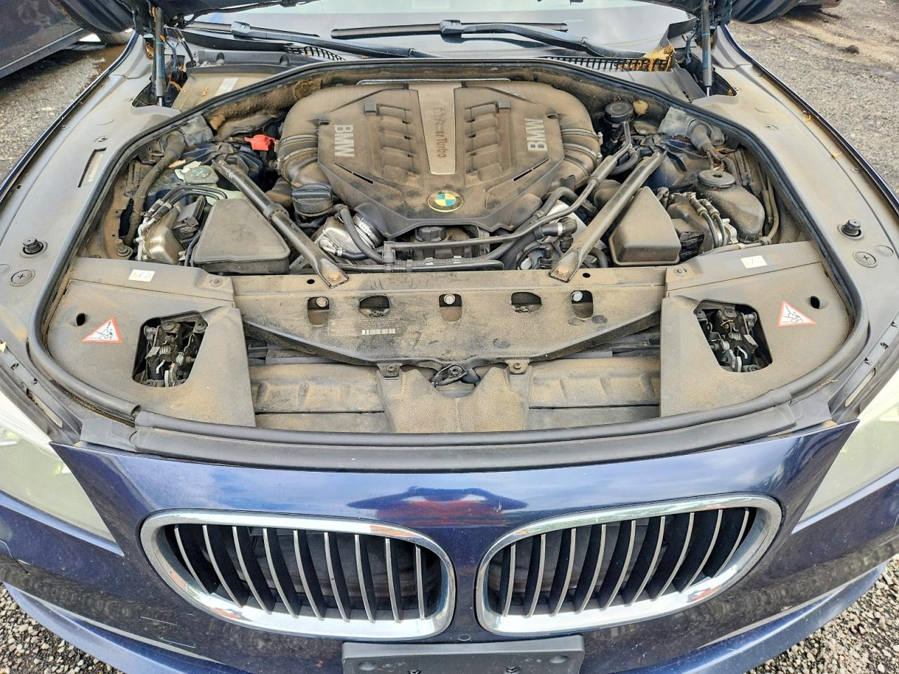 2014 Bmw 750 Lxi Blue vin: WBAYF8C50ED653271