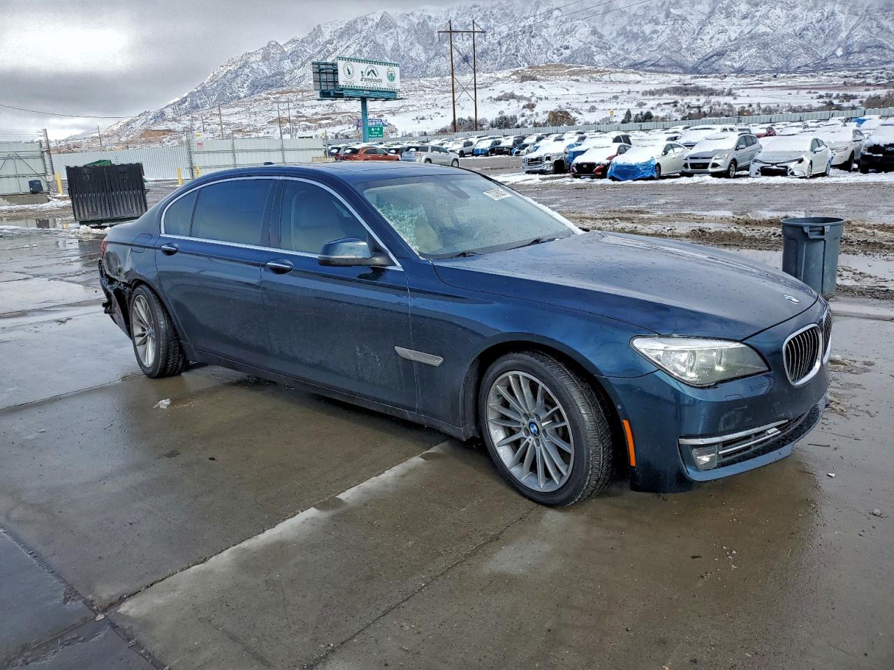 2014 Bmw 750 Lxi Blue vin: WBAYF8C50ED653707