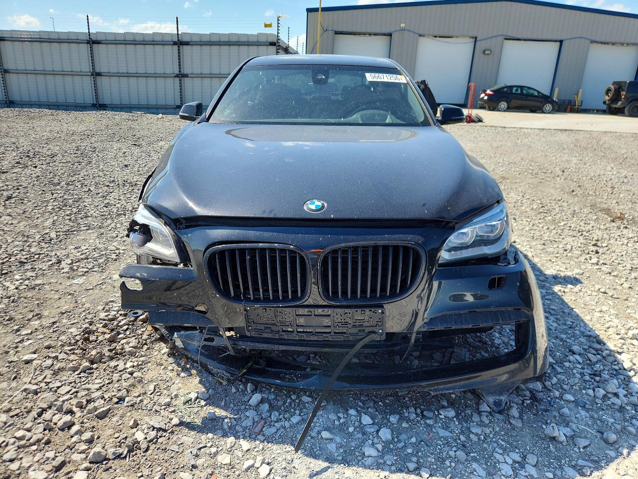 2015 Bmw 750 Lxi Black vin: WBAYF8C50FD654793