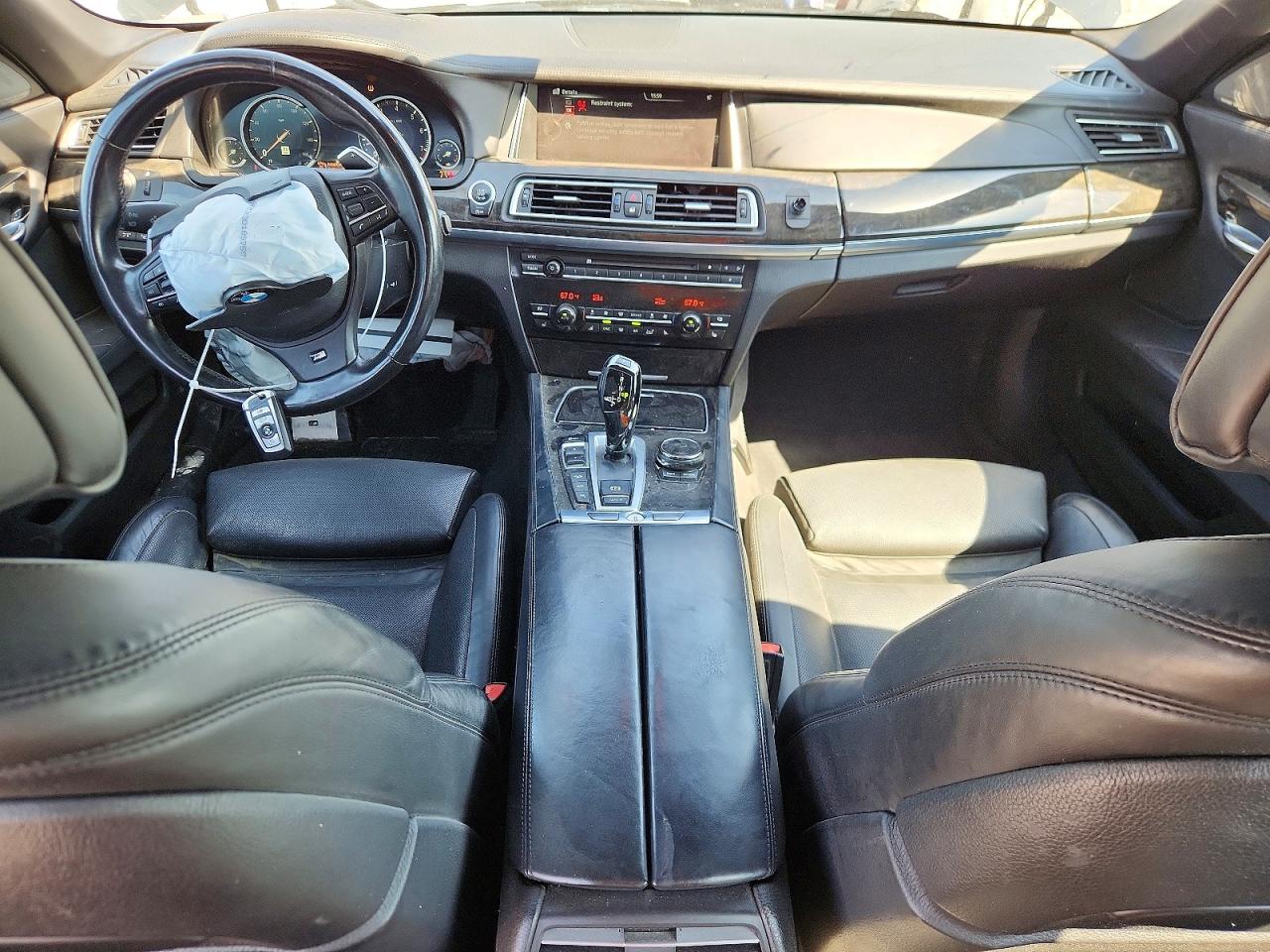 2015 Bmw 750 Lxi Black vin: WBAYF8C50FD654793
