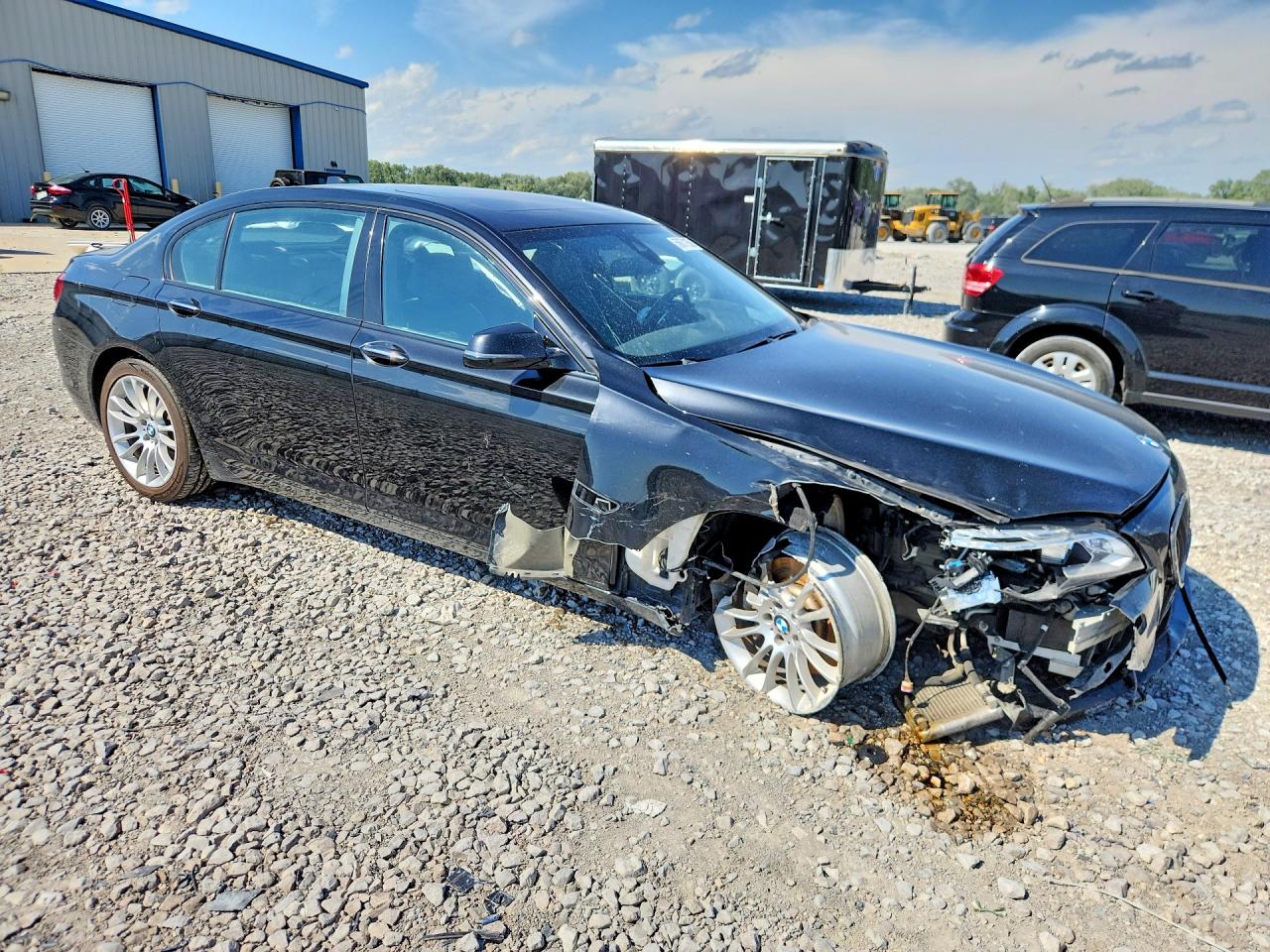2015 Bmw 750 Lxi Black vin: WBAYF8C50FD654793