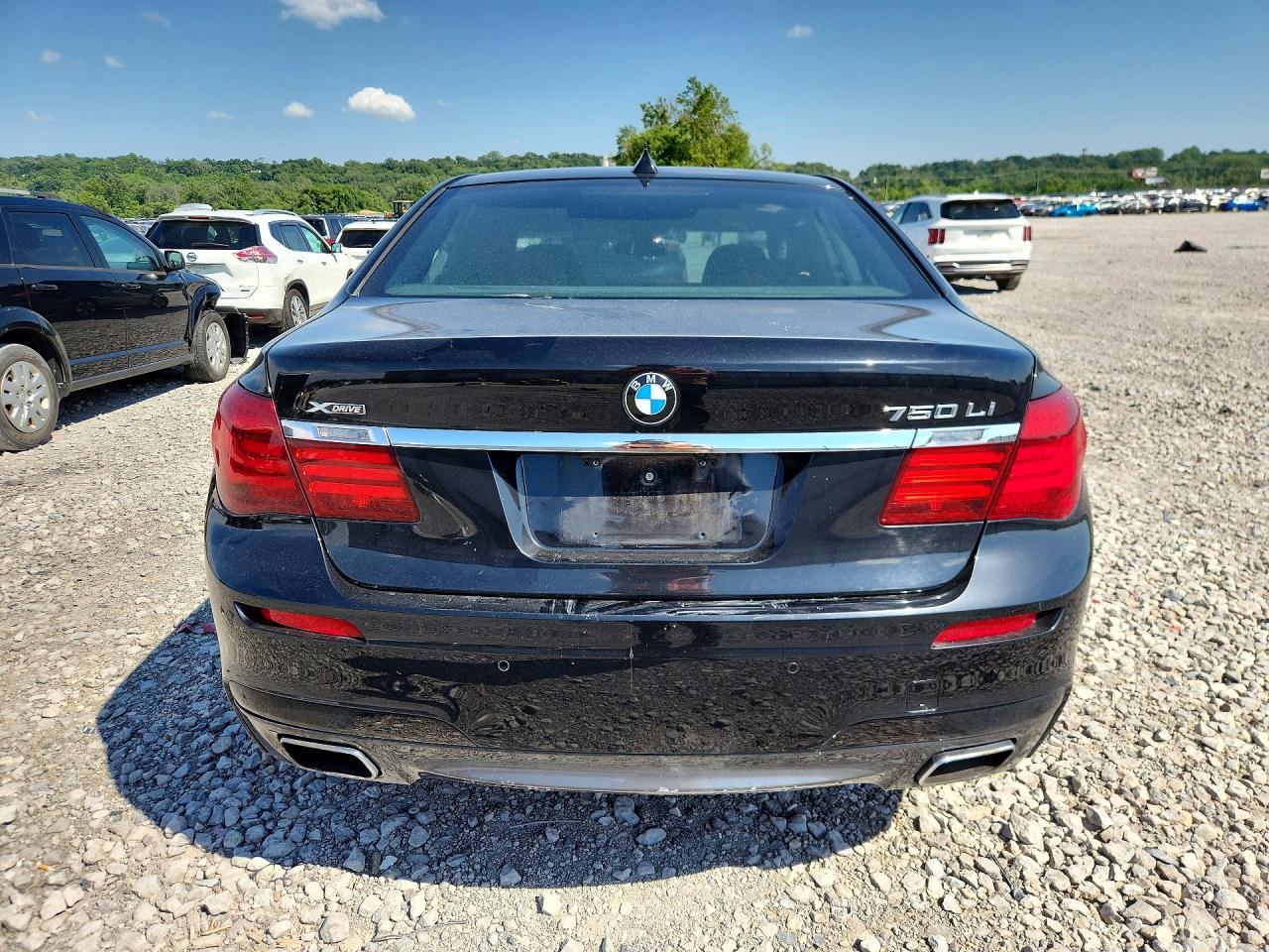 2015 Bmw 750 Lxi Black vin: WBAYF8C50FD654793
