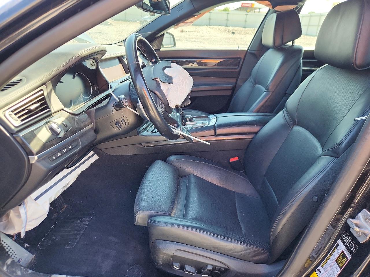 2015 Bmw 750 Lxi Black vin: WBAYF8C50FD654793