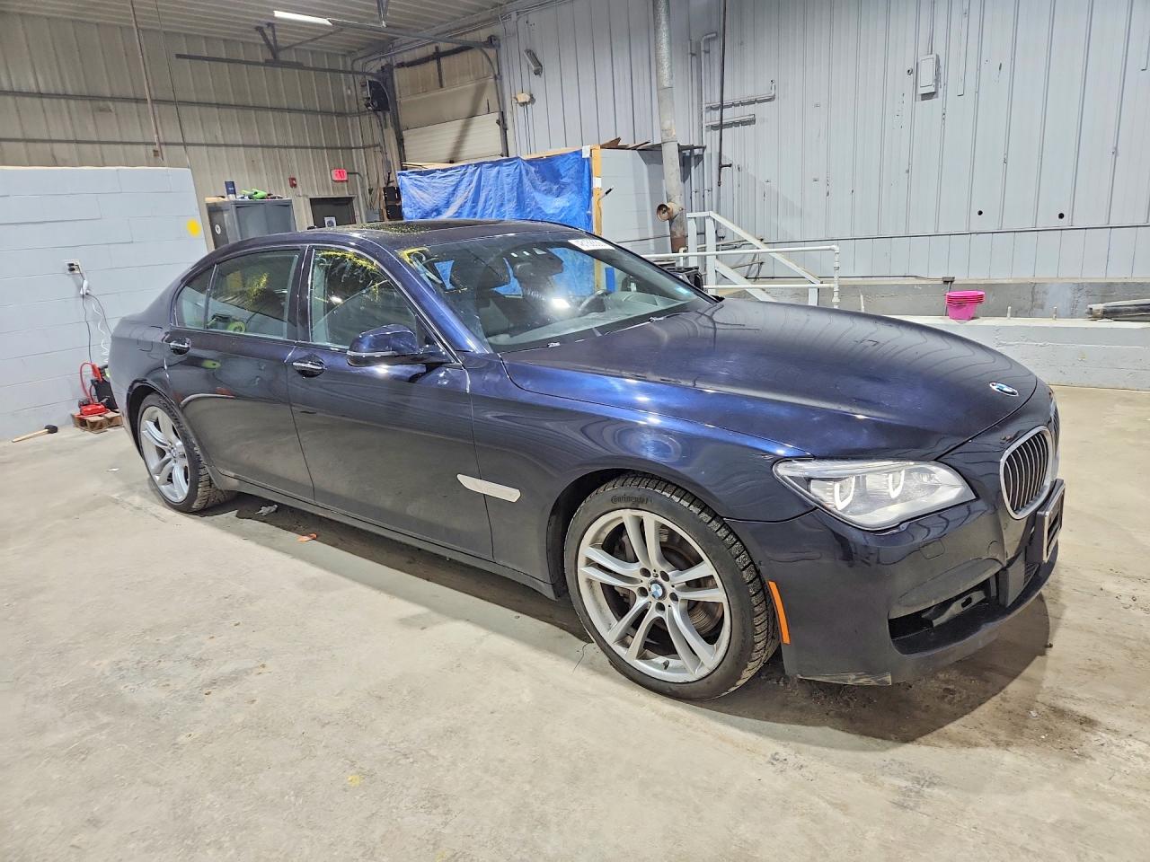 2015 Bmw 750 Lxi Blue vin: WBAYF8C50FD654860