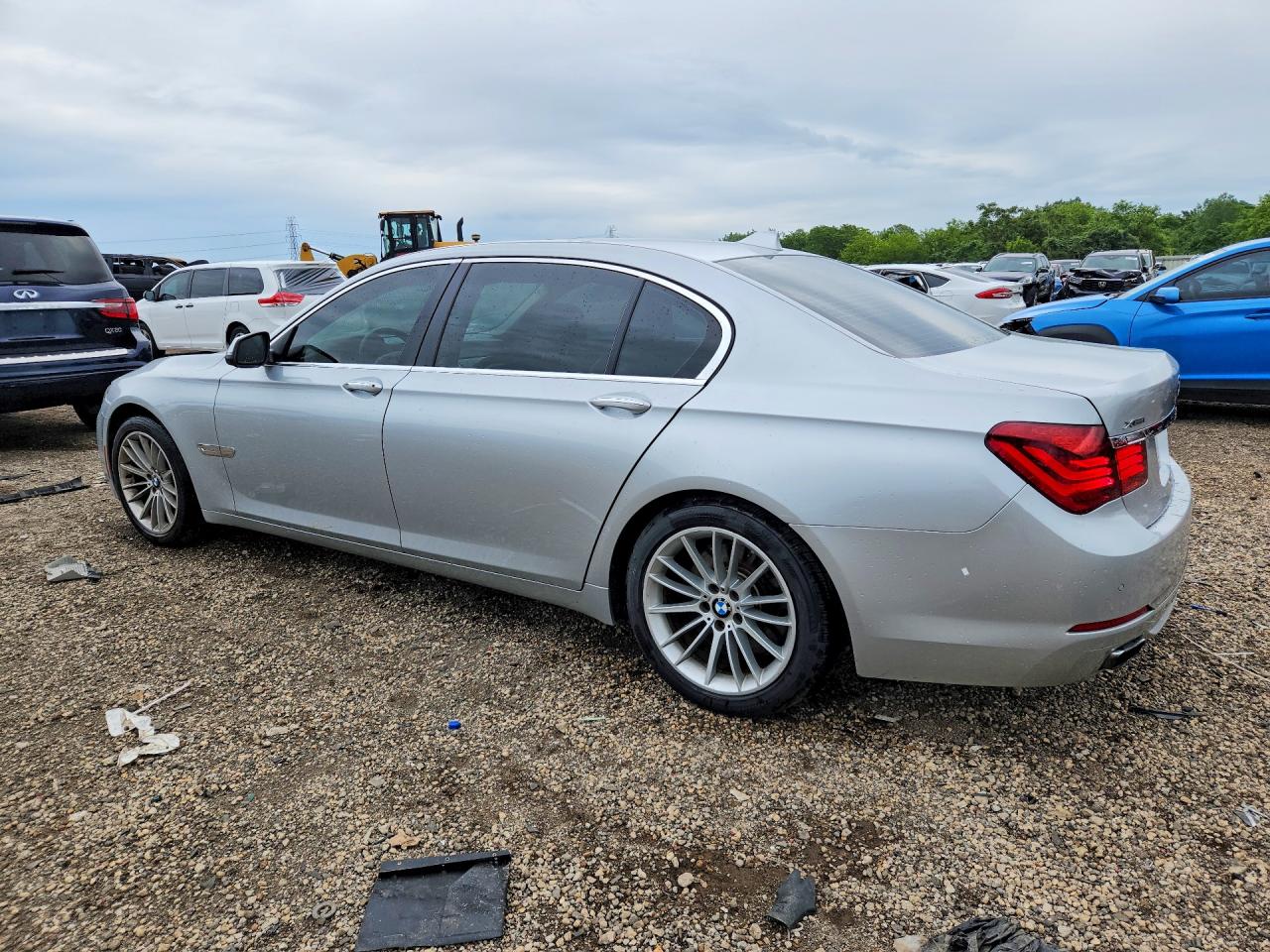 2013 Bmw 750 Lxi Silver vin: WBAYF8C51DDE59060