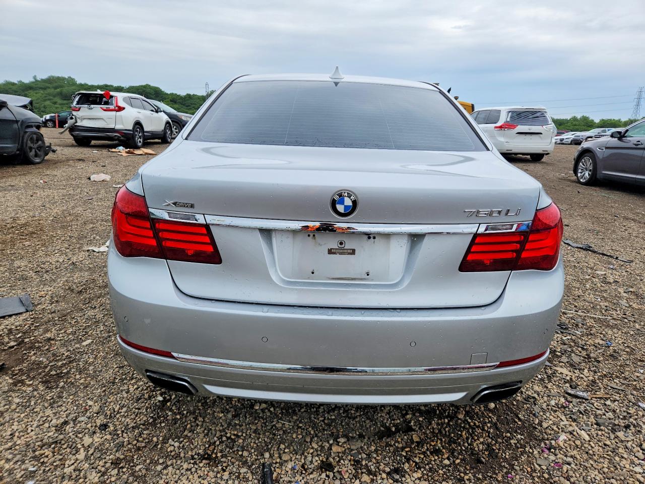 2013 Bmw 750 Lxi Silver vin: WBAYF8C51DDE59060