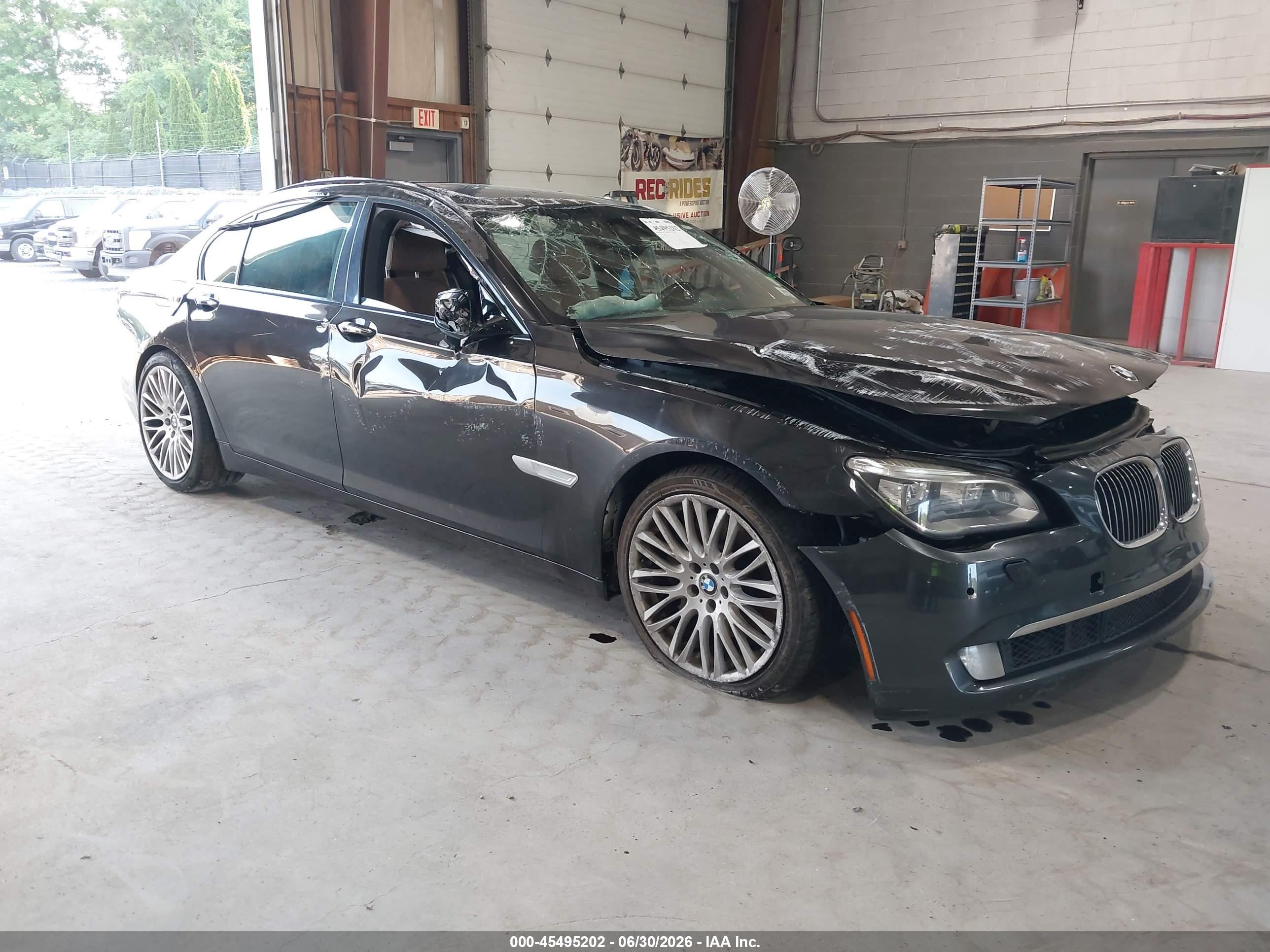 2015 Bmw 750li Xdrive Black vin: WBAYF8C51FD654673