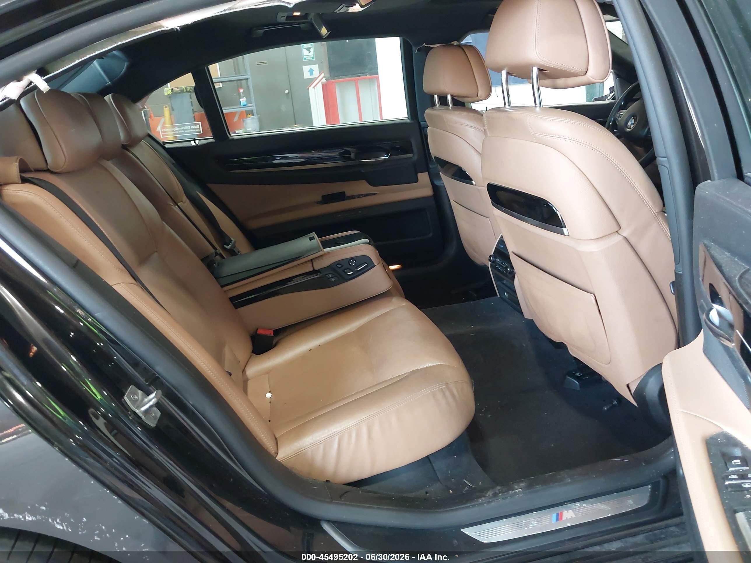 2015 Bmw 750li Xdrive Black vin: WBAYF8C51FD654673