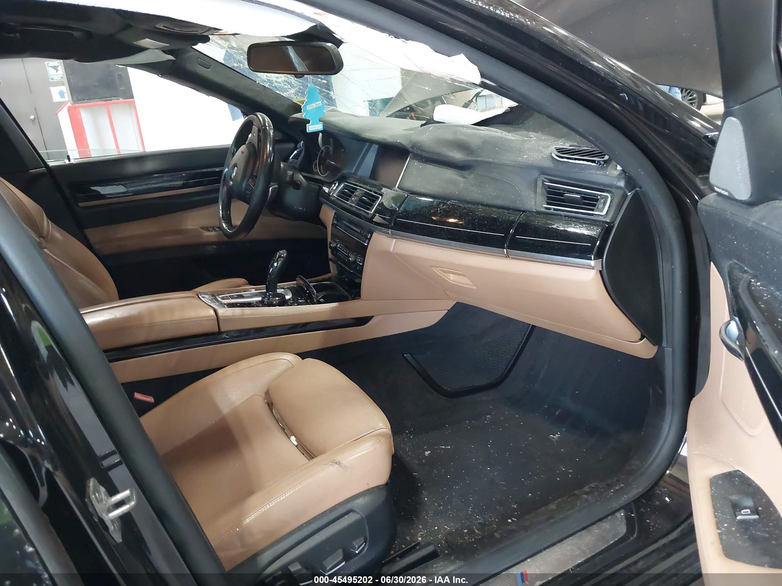 2015 Bmw 750li Xdrive Black vin: WBAYF8C51FD654673