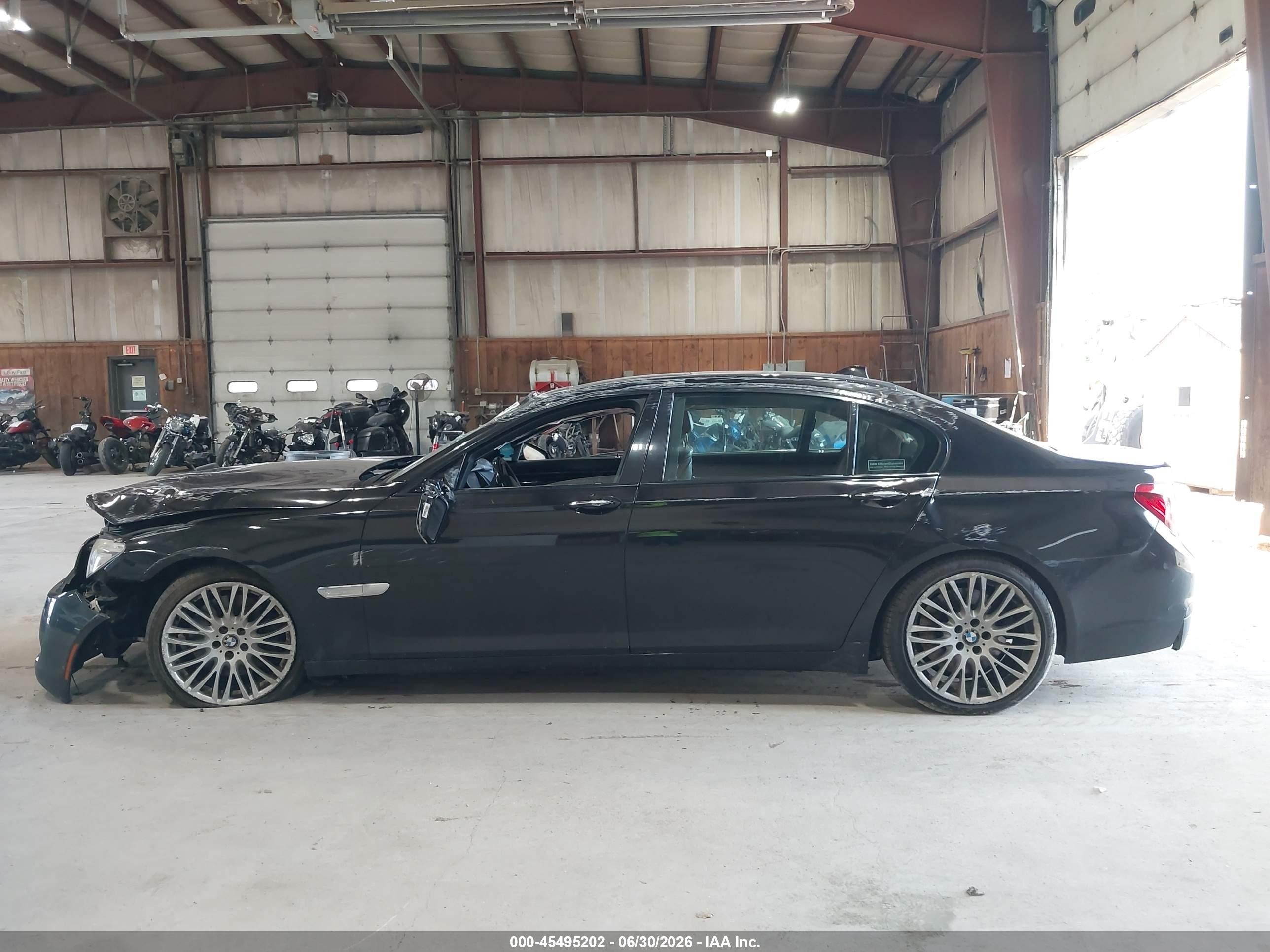 2015 Bmw 750li Xdrive Black vin: WBAYF8C51FD654673