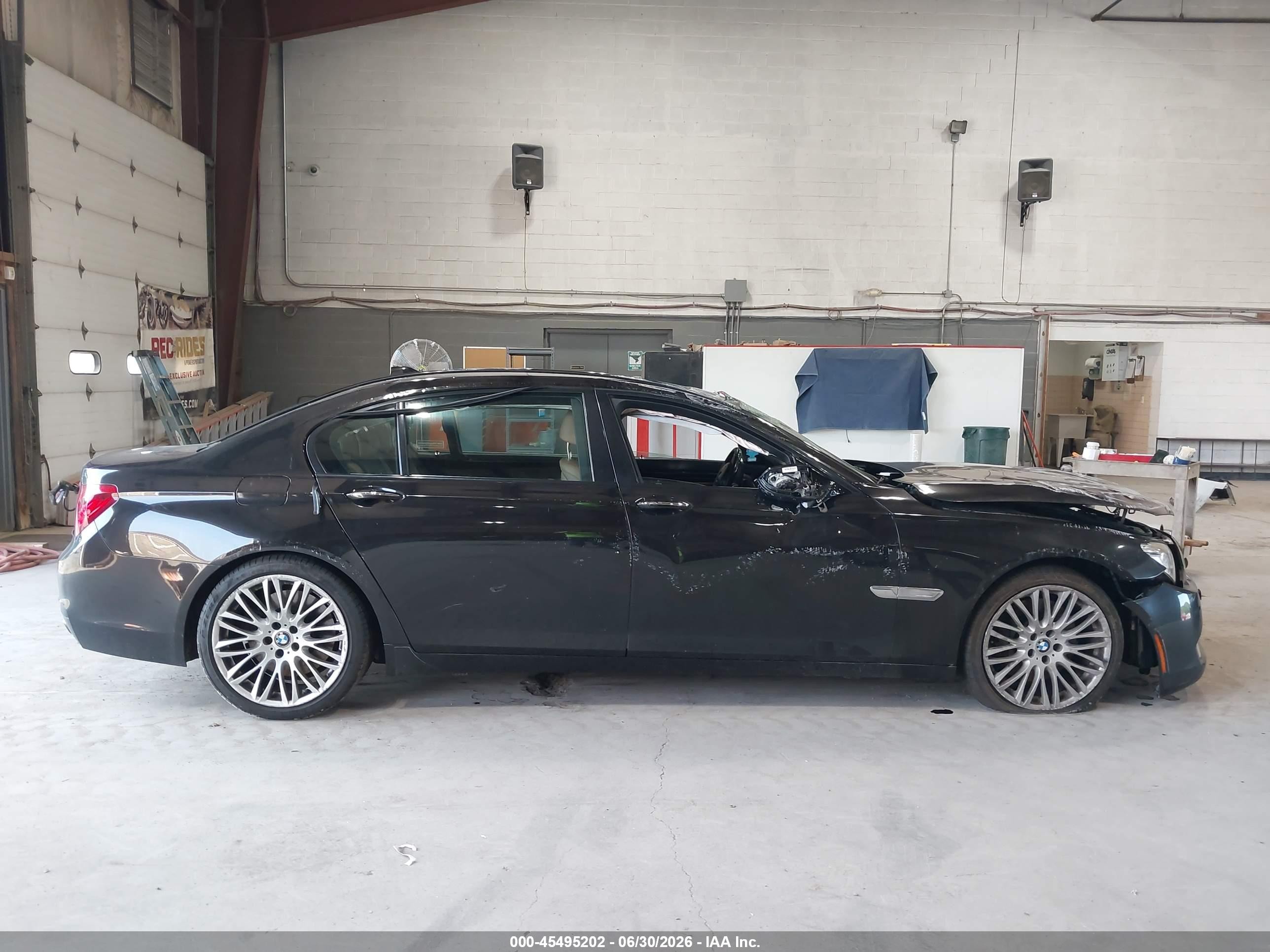 2015 Bmw 750li Xdrive Black vin: WBAYF8C51FD654673