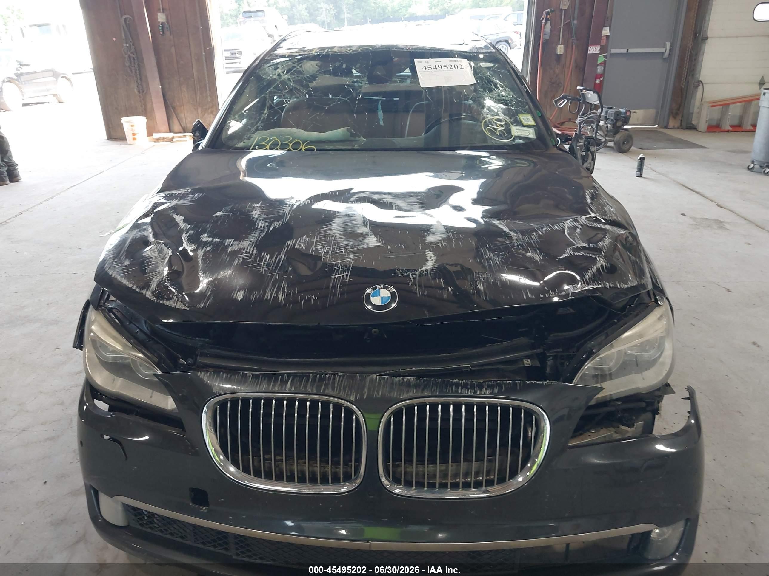 2015 Bmw 750li Xdrive Black vin: WBAYF8C51FD654673