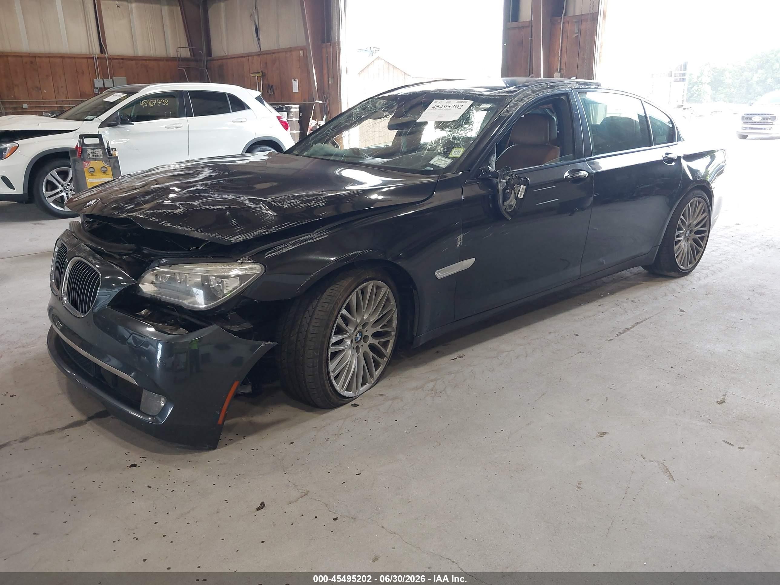 2015 Bmw 750li Xdrive Black vin: WBAYF8C51FD654673
