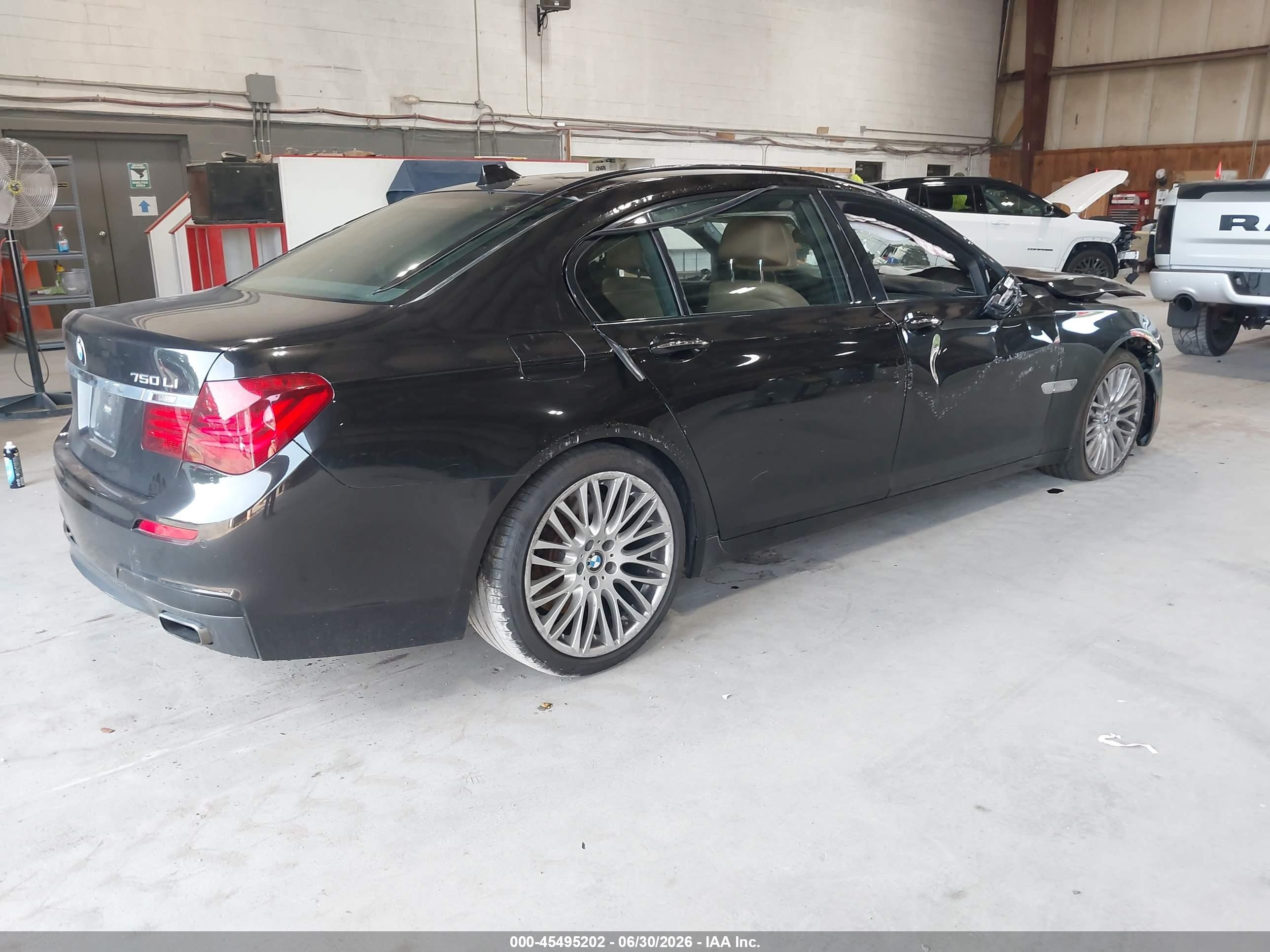 2015 Bmw 750li Xdrive Black vin: WBAYF8C51FD654673
