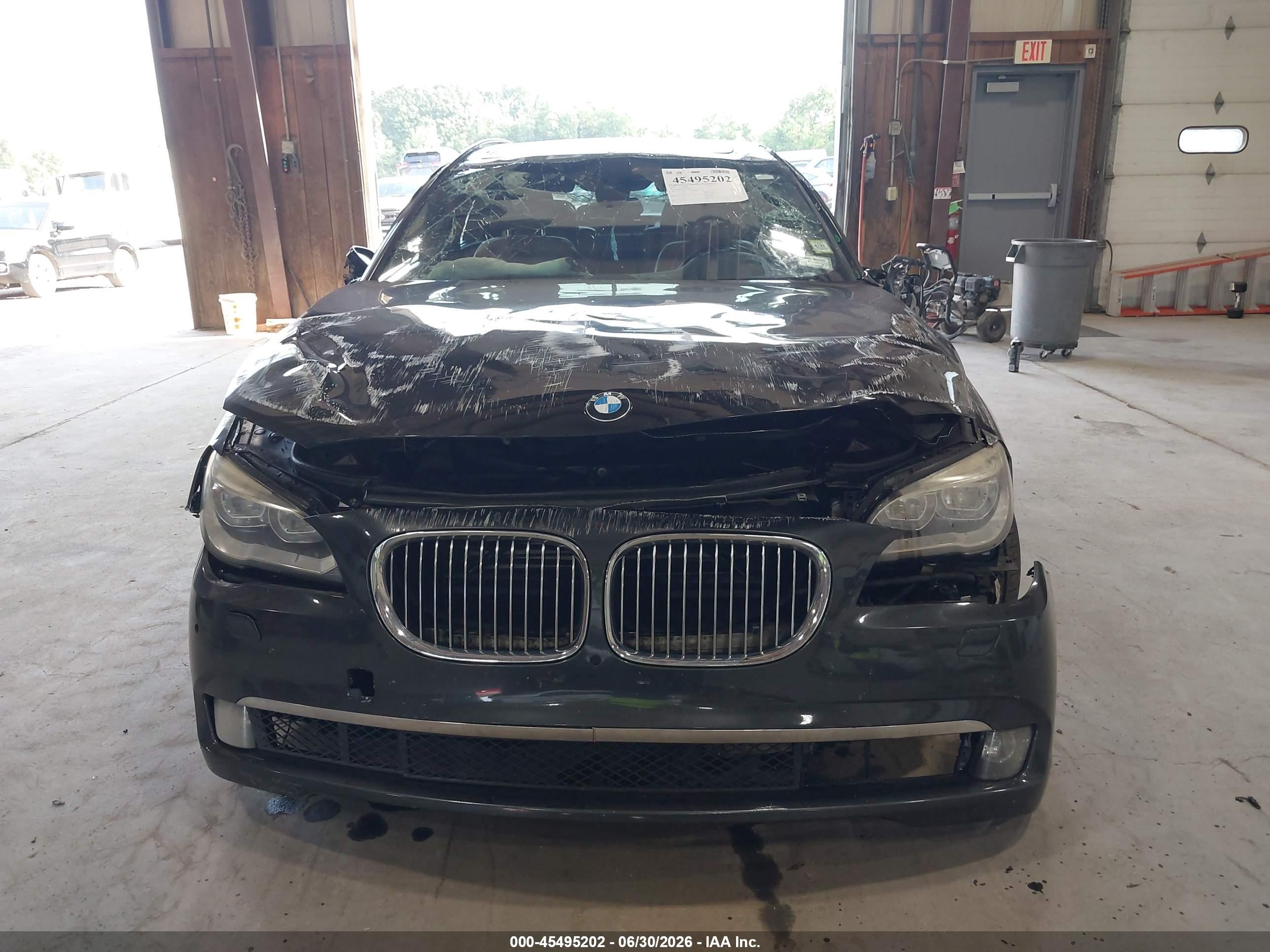 2015 Bmw 750li Xdrive Black vin: WBAYF8C51FD654673