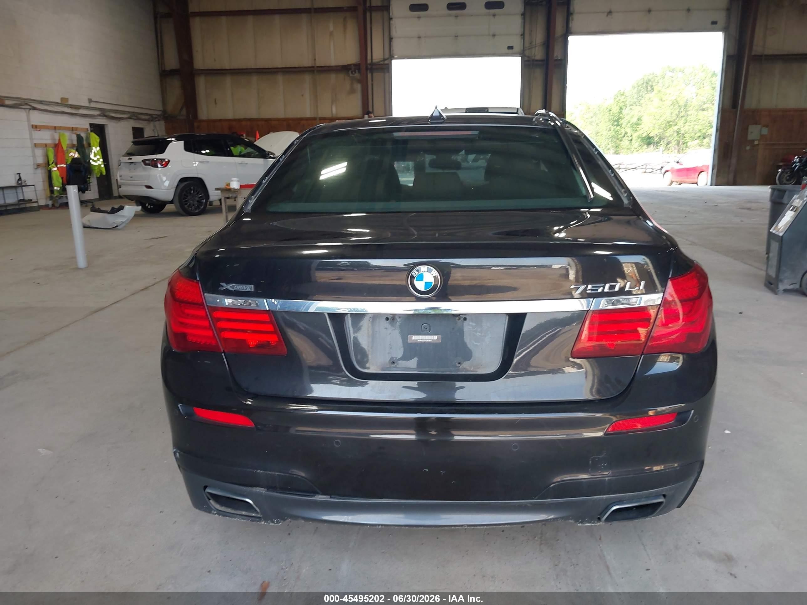 2015 Bmw 750li Xdrive Black vin: WBAYF8C51FD654673
