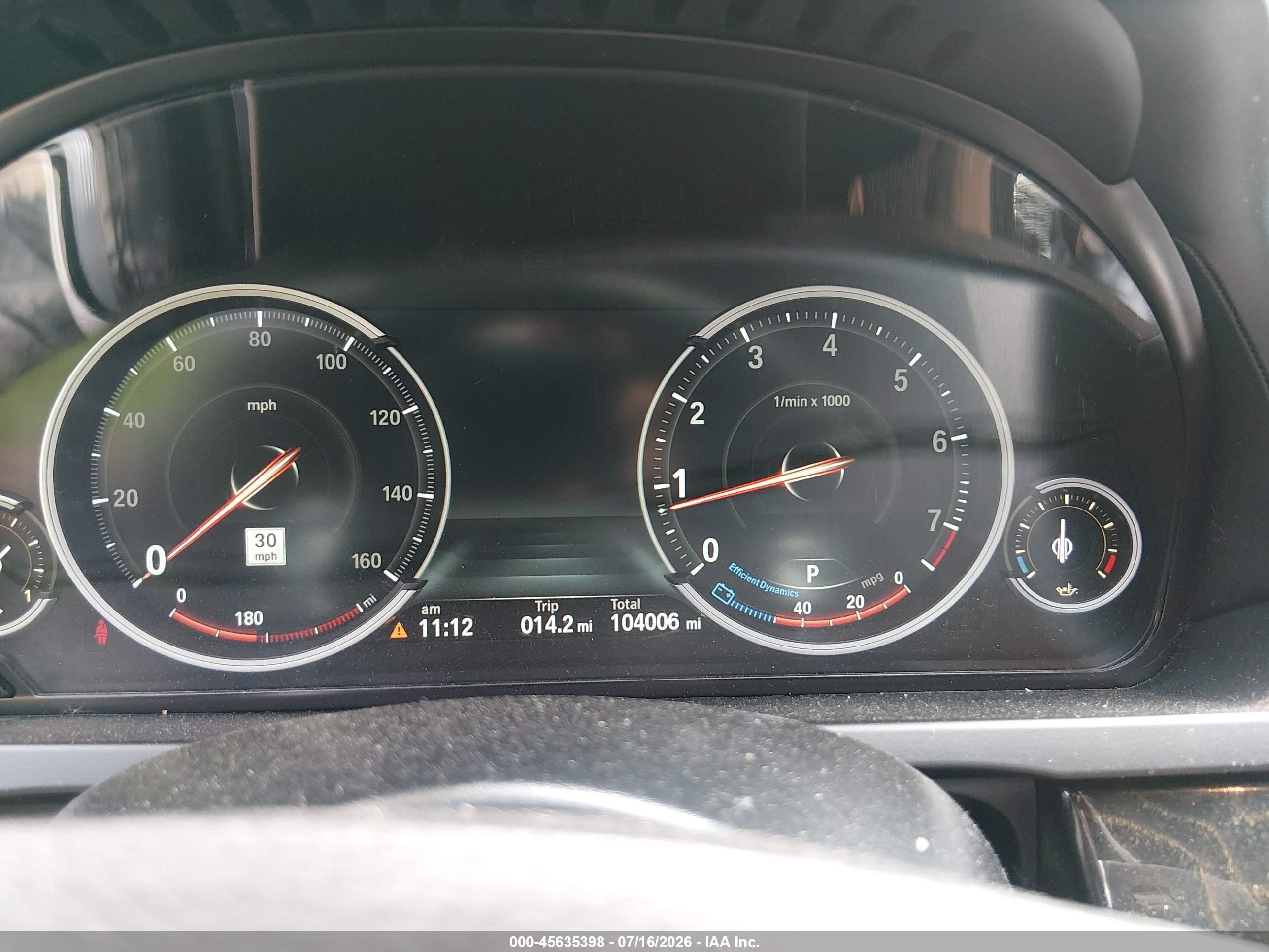 2015 Bmw 750li Xdrive White vin: WBAYF8C51FD655287
