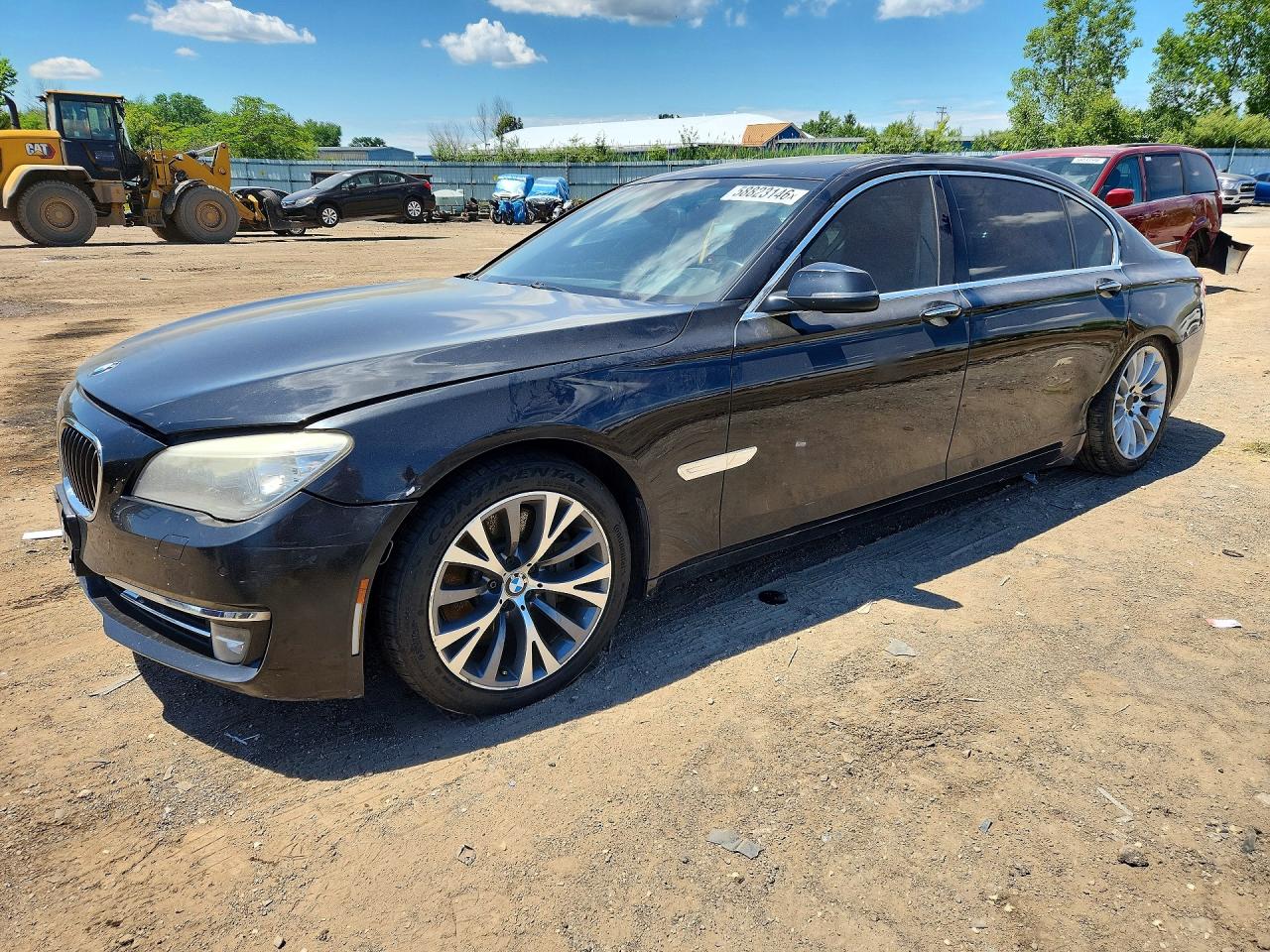 2013 Bmw 750 Lxi Black vin: WBAYF8C52DD140067