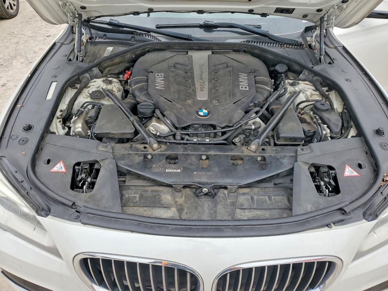 2014 Bmw 750 Lxi White vin: WBAYF8C52ED653188