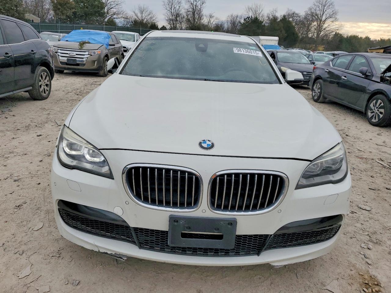 2014 Bmw 750 Lxi White vin: WBAYF8C52ED653188