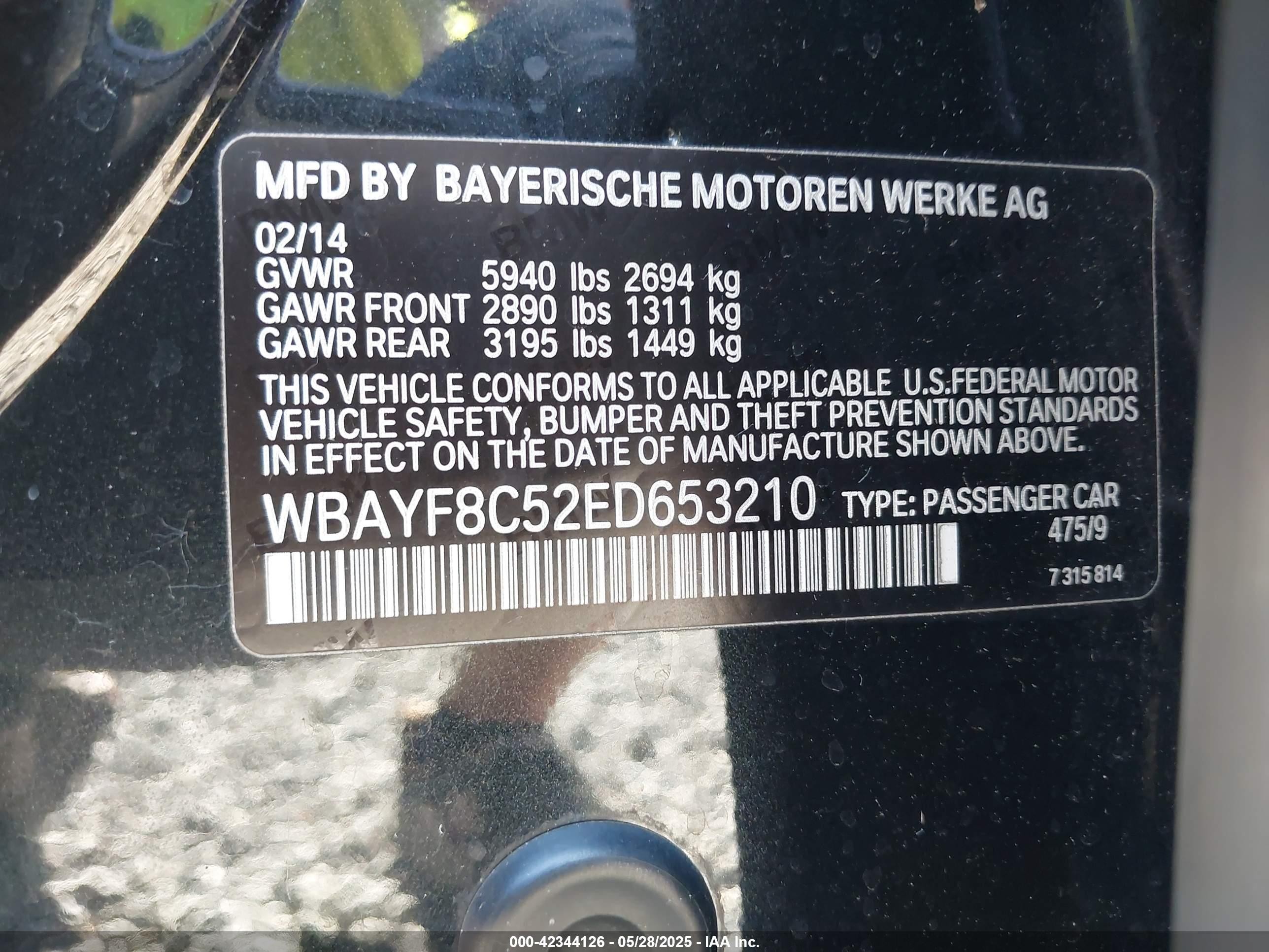 2014 Bmw Alpina B7 Xdrive Black vin: WBAYF8C52ED653210