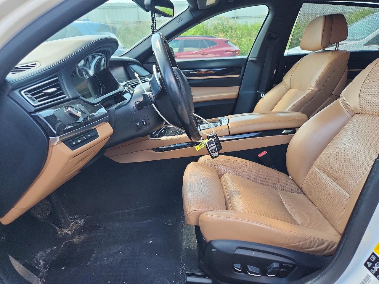2015 Bmw 750 Lxi White vin: WBAYF8C52FD655167
