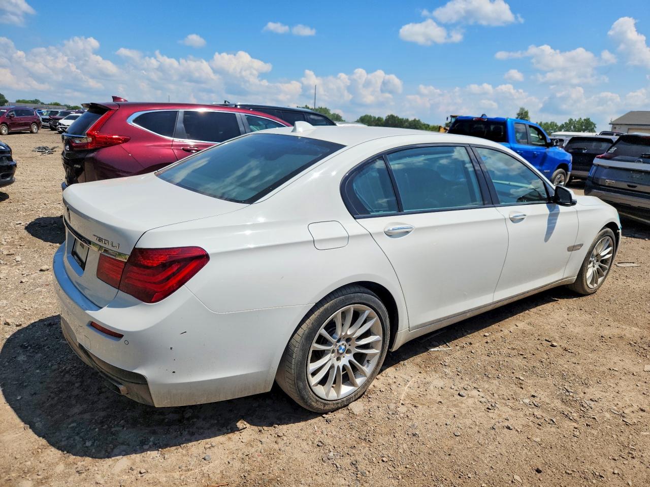 2015 Bmw 750 Lxi White vin: WBAYF8C52FD655167