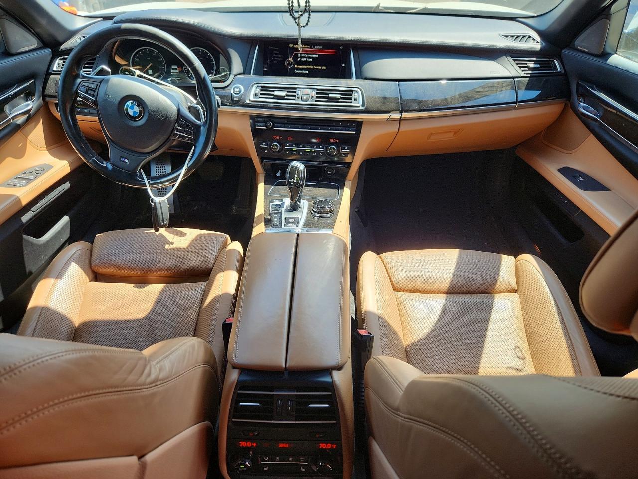 2015 Bmw 750 Lxi White vin: WBAYF8C52FD655167