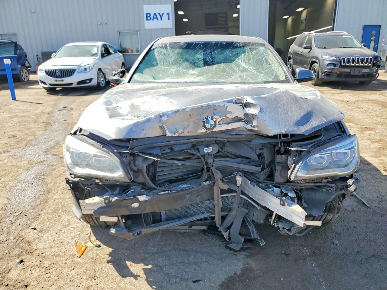 2013 Bmw 750 Lxi Gray vin: WBAYF8C53DD140398