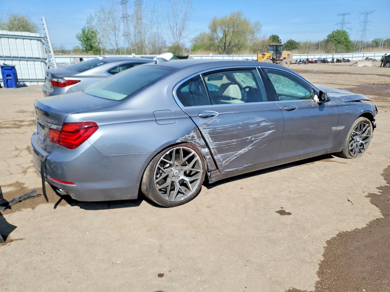 2013 Bmw 750 Lxi Gray vin: WBAYF8C53DD140398