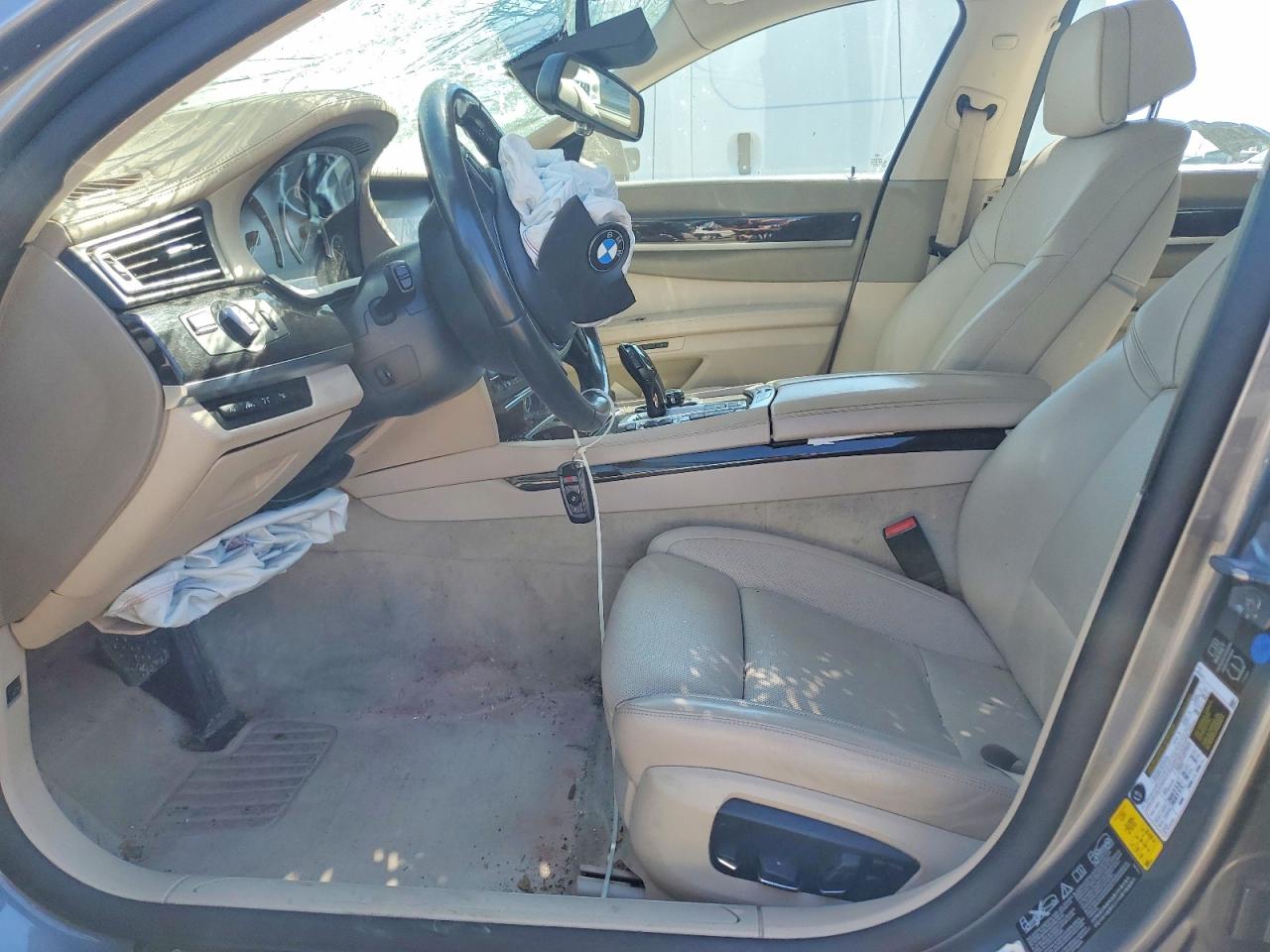 2013 Bmw 750 Lxi Gray vin: WBAYF8C53DD140398