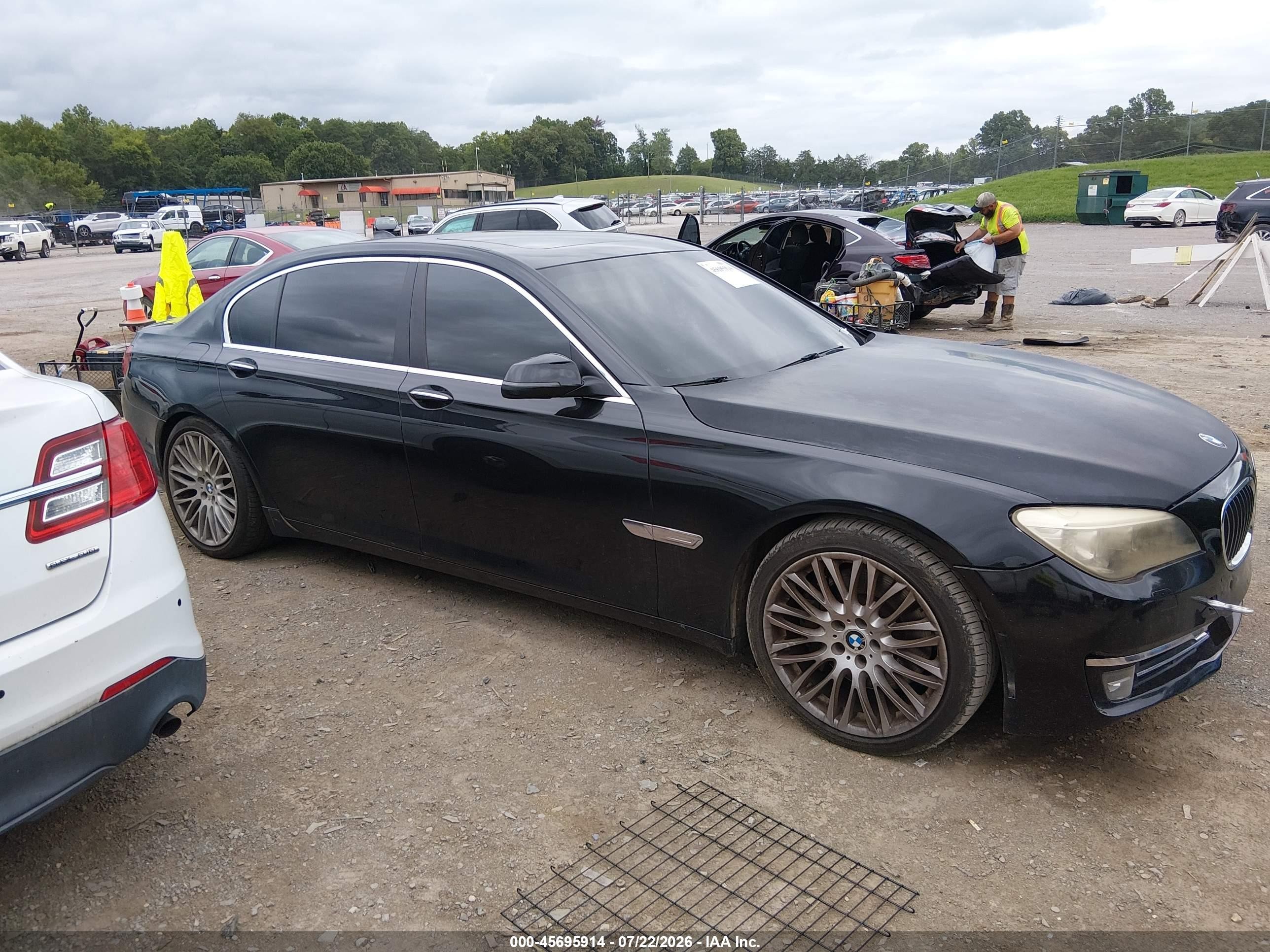 2013 Bmw 750li Xdrive Black vin: WBAYF8C54DDE59358