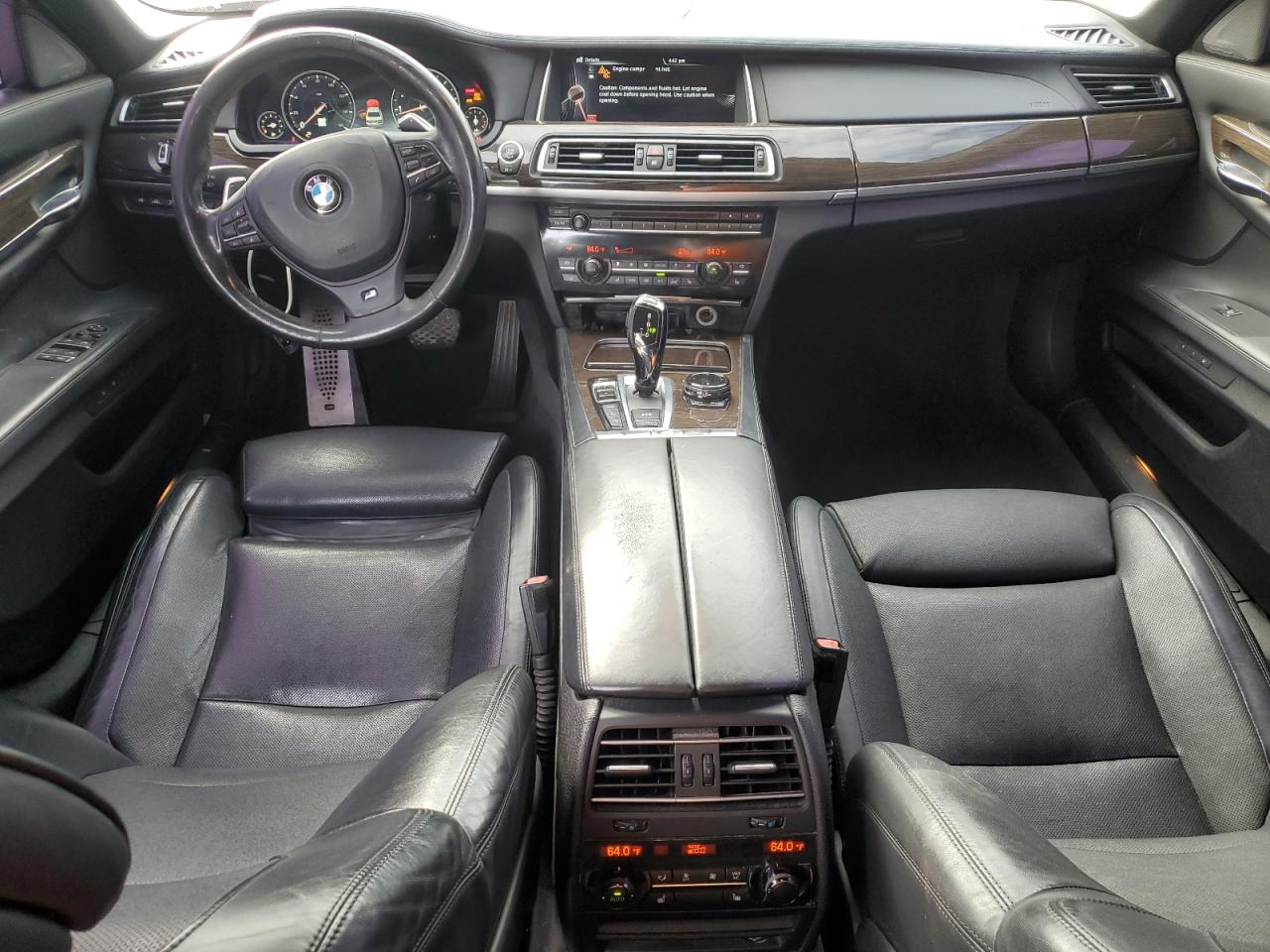 2015 Bmw 750 Lxi Black vin: WBAYF8C54FD655106