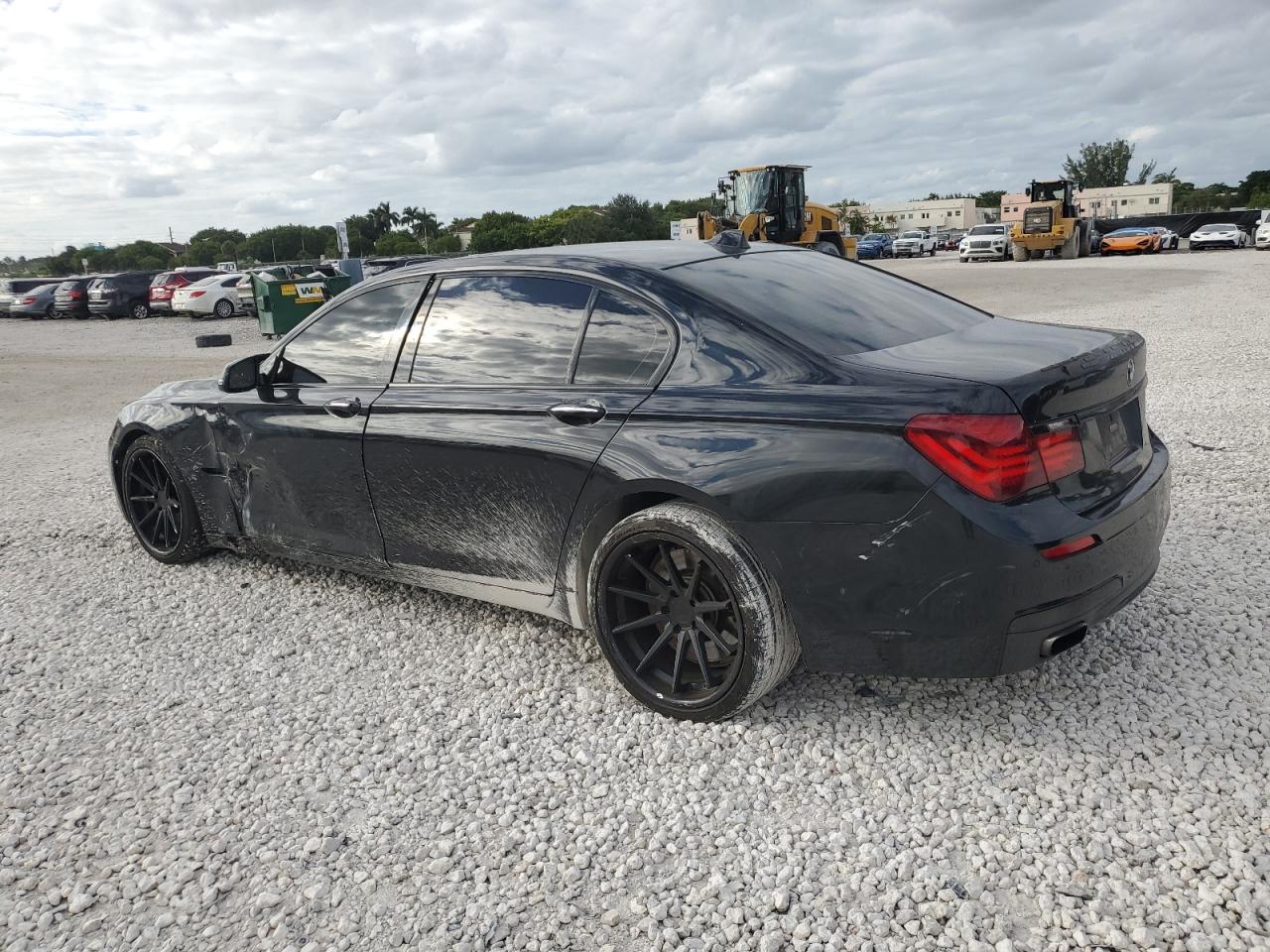 2015 Bmw 750 Lxi Black vin: WBAYF8C54FD655106